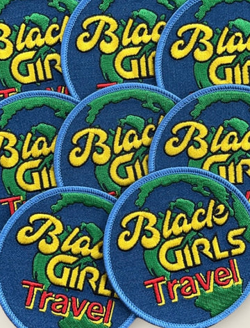 Black girls Travel, World Patch Money Patch iron on Patch,  Sew On Patch, Appliqué, Embroidered Patch,  black queen, embroidery,