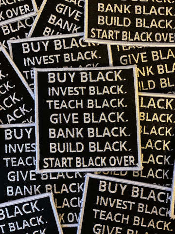 Buy Black, Iron on Patch, Jacket Patch, Sew On Patch, DIY, Embroidered Patch