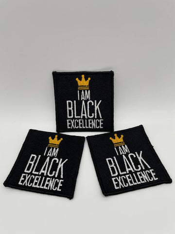 “I am Black Excellence” Iron on Patch, Sew On Patch, Hbcu, Embroidered Patch,
