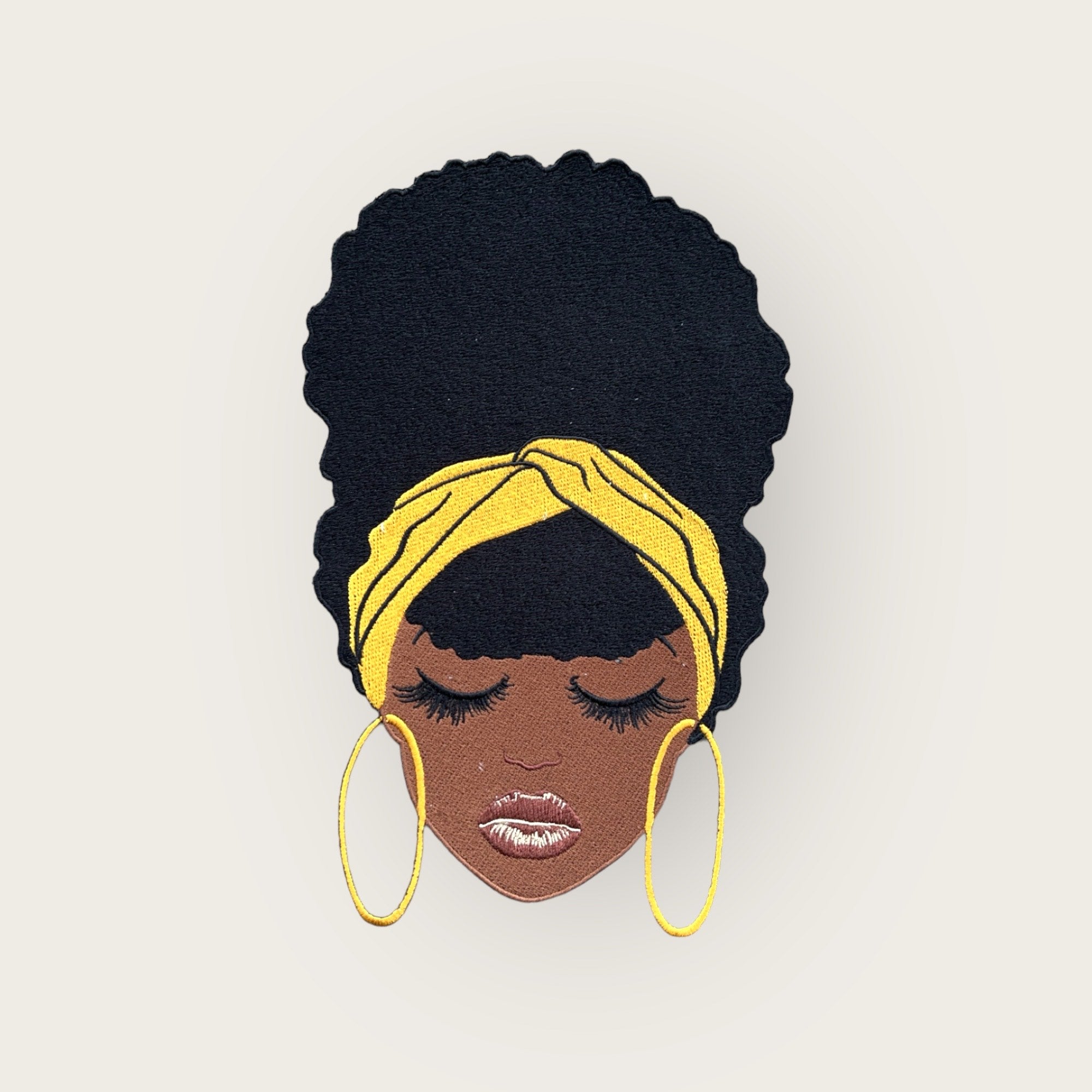 Large Patch 9", Queen, Diva, Sis Iron on Patch, Queen, Embroidery Design, Loc Queen, Sew on Patch, Appliqué, Cool Patch,