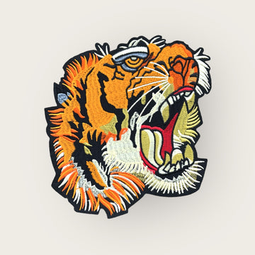 Large 9' Tiger patch, animal patch iron on Patch,  Sew On Patch, Appliqué, Embroidered Patch, embroidery,