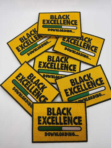 Loading Black Excellence Interesting Iron on Patch, Sew On Patch, DIY, Embroidered Patch