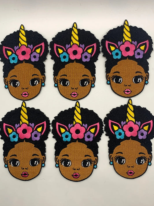 Little princess Patch, Iron-on Embroidered Patch; Girl Power, Size 3"