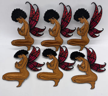 black butterfly Serenity Enchant,  Iron on Patch, Sew On Patch, Embroidered Patch,