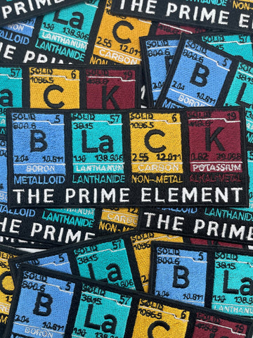 The Prime Element Iron on Patch, Element Patch, Sew On Patch, Jacket Patch, Embroidered Patch