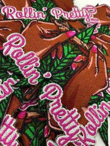 "Smoke Weed Everyday" Iron-On Embroidered Patch, Patches for Weed Lovers, Cannabis Badge, THC, CBD Lovers, 420 Gifts, Size 5" x 2"