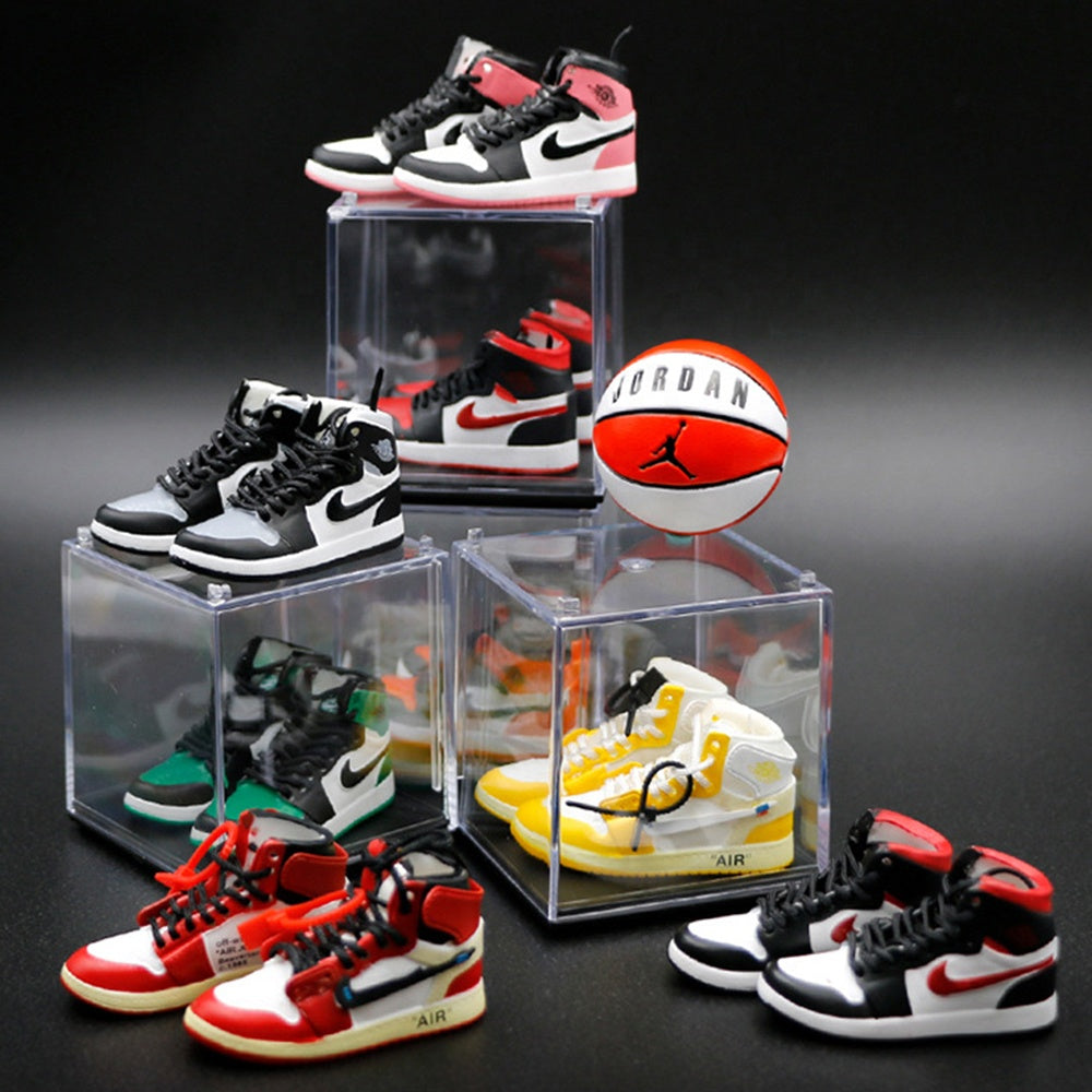 PVC Silicone 3D Mini Dunk/sneakers Trainer basketball keychain Jordan Air