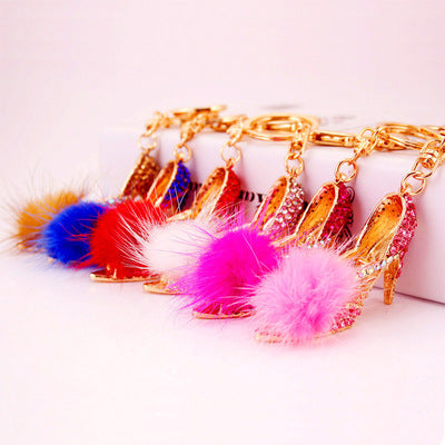 Rhinestone Crystal Keyring Charm fur high heel shoe