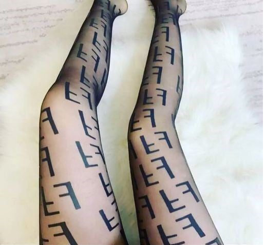 Women's High Waisted nylon Tights Sexy Wide Suspender Pantyhose Thigh-High Fishnet designer inspired Stockings